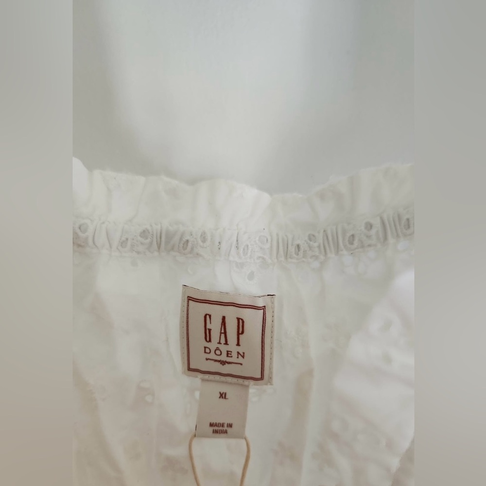 Gap x DOEN White Eyelet Maxi Dress XL - Picture 4 of 6